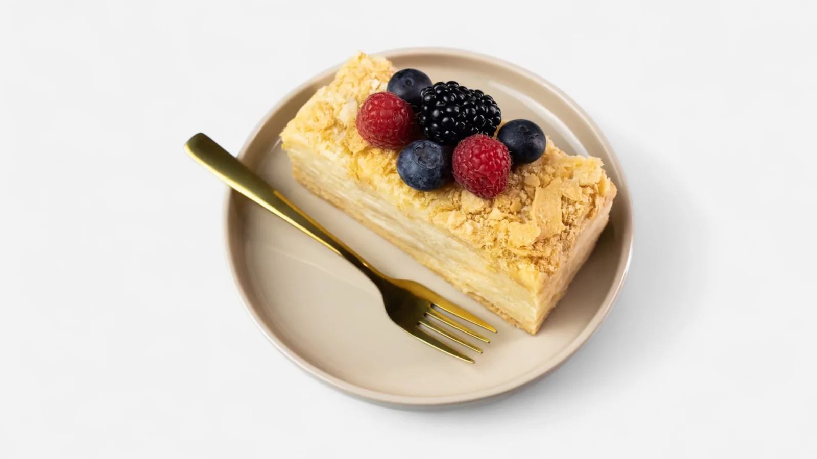 Napoleon cake slice